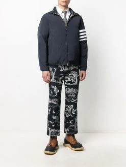 Thom Browne sketch-print zip-front jacket