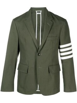 Thom Browne 4-Bar motif single-breasted blazer