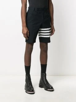Thom Browne 4-bar detail chino shorts