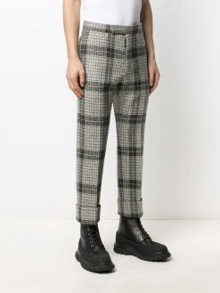 Thom Browne checked pleated skirt