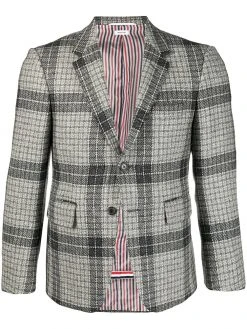 Thom Browne checked wool suit jacket