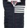 Thom Browne 4-Bar motif puffer gilet