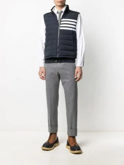 Thom Browne 4-Bar motif puffer gilet