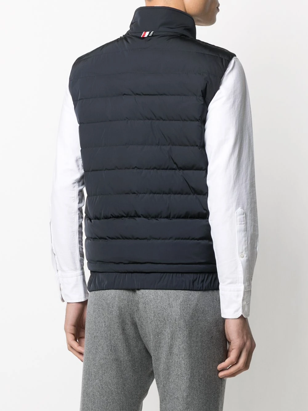 New π― Thom Browne 4 Bar motif puffer gilet waistcoats & gilets of men π₯ 4 Thom Browne 4-Bar motif puffer gilet