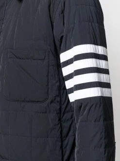 Thom Browne 4-Bar stripe padded shirt jacket