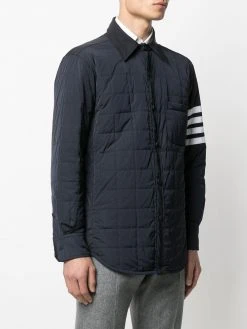 Thom Browne 4-Bar stripe padded shirt jacket