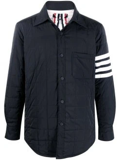 Thom Browne 4-Bar stripe padded shirt jacket