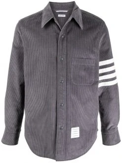 Thom Browne 4-Bar motif buttoned shirt