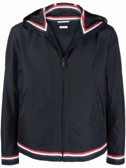 Thom Browne RWB-stripe hooded jacket