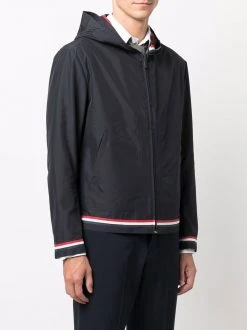 Thom Browne RWB-stripe hooded jacket