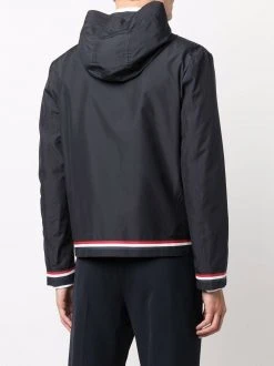 Thom Browne RWB-stripe hooded jacket