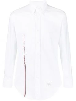 Thom Browne embroidered RWB stripe shirt