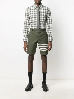 Thom Browne check-print buttoned shirt