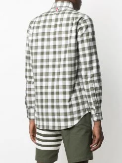 Thom Browne check-print buttoned shirt