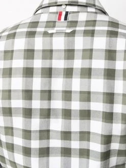 Thom Browne check-print buttoned shirt