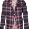 Thom Browne plaid-pattern buttoned blazer