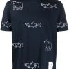 Thom Browne embroidered bear fish T-shirt