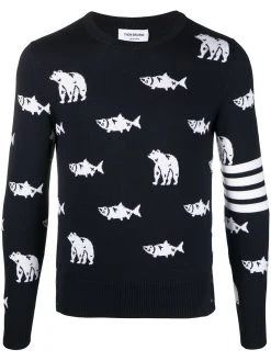 Thom Browne fish bear jumper