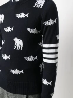 Thom Browne fish bear jumper