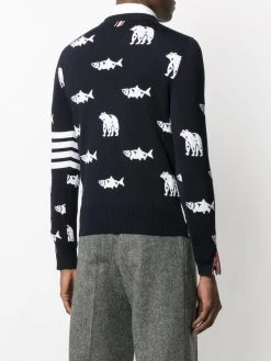 Thom Browne fish bear jumper