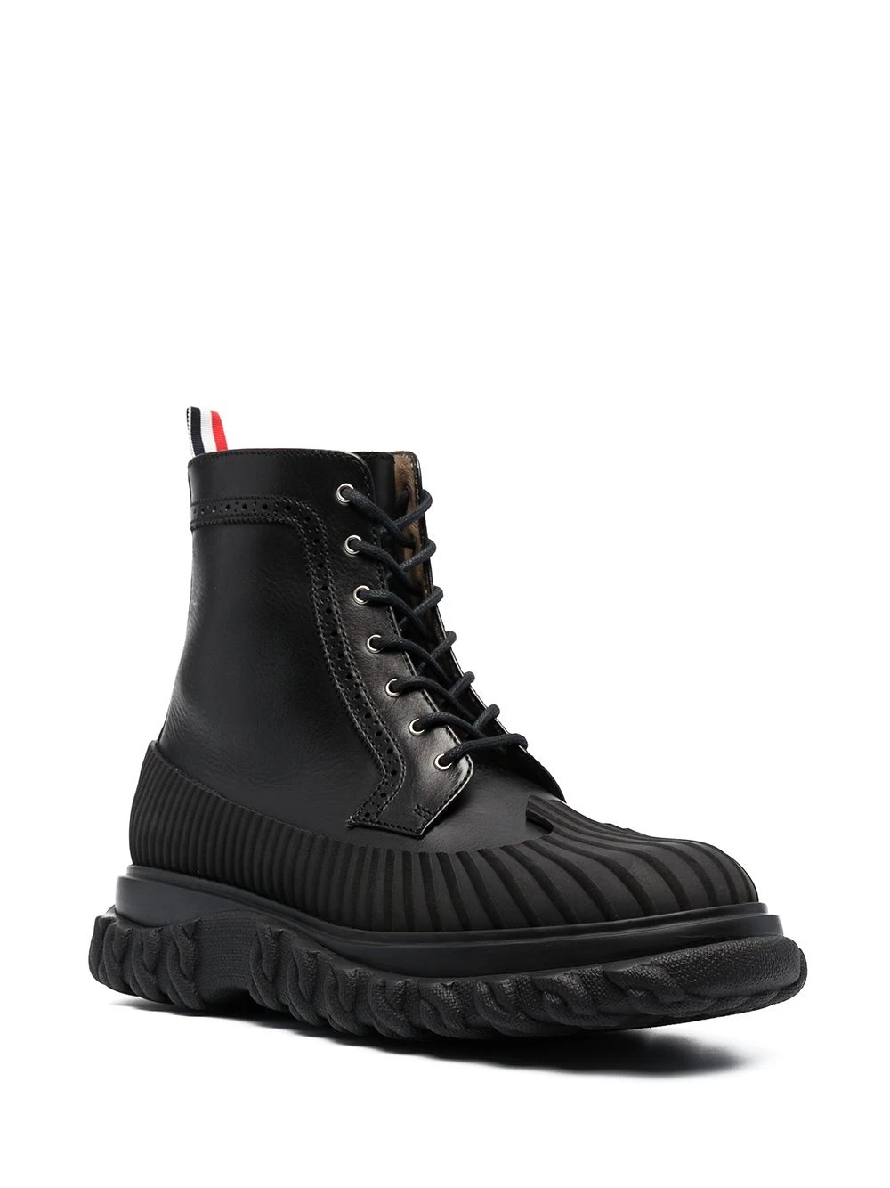Brand new β Thom Browne Chunky leather ankle boots of men π₯° 2 Thom Browne chunky leather ankle boots