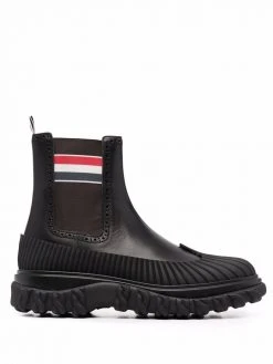 Thom Browne RWB stripe ankle boots