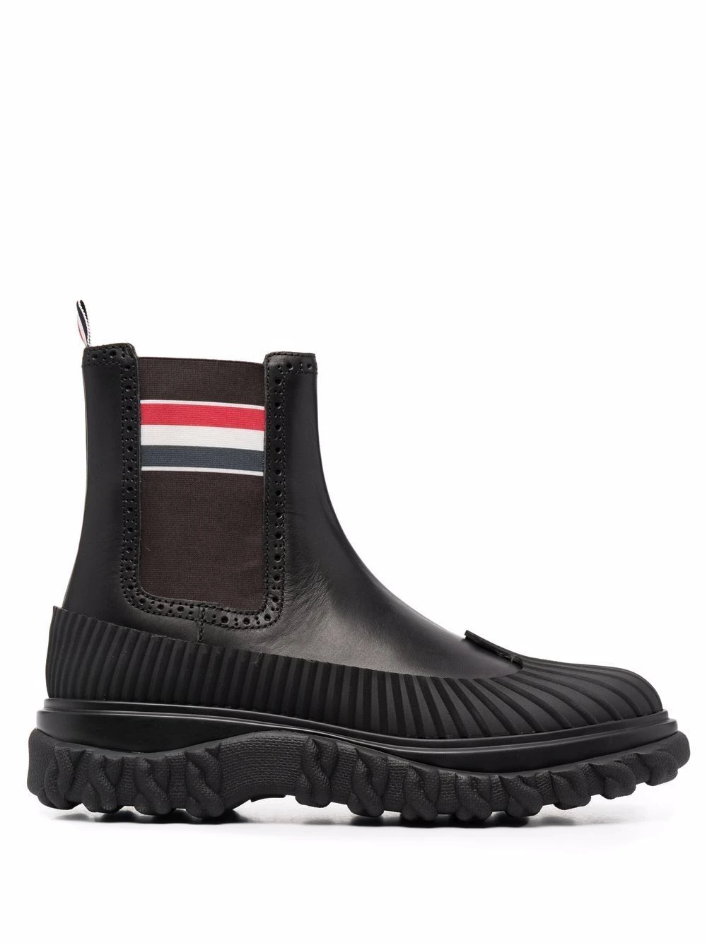 Cheap π Thom Browne RWB stripe ankle boots of men π₯° 1 Thom Browne RWB stripe ankle boots