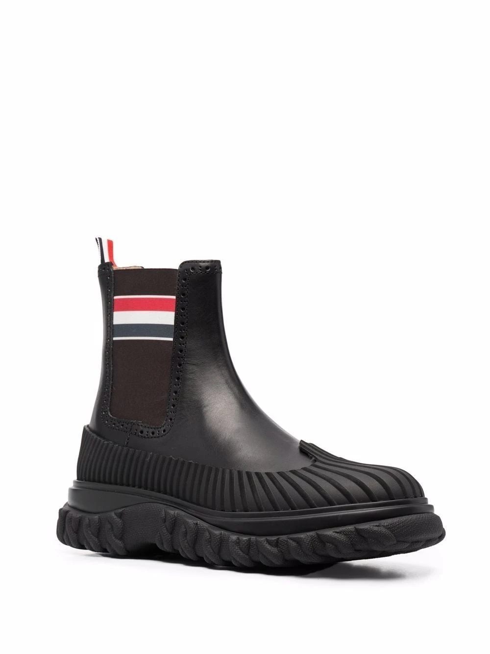 Cheap π Thom Browne RWB stripe ankle boots of men π₯° 2 Thom Browne RWB stripe ankle boots