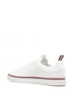 Thom Browne grosgrain-trimmed canvas sneakers