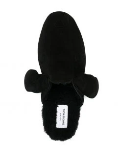 Thom Browne stitched suede slippers