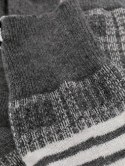 Thom Browne 4-Bar checked socks