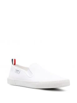 Thom Browne canvas slip-on sneakers