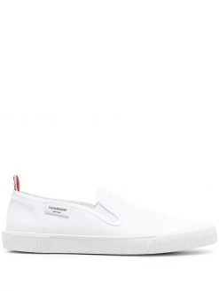 Thom Browne canvas slip-on sneakers