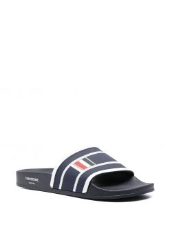 Thom Browne striped flatform slides