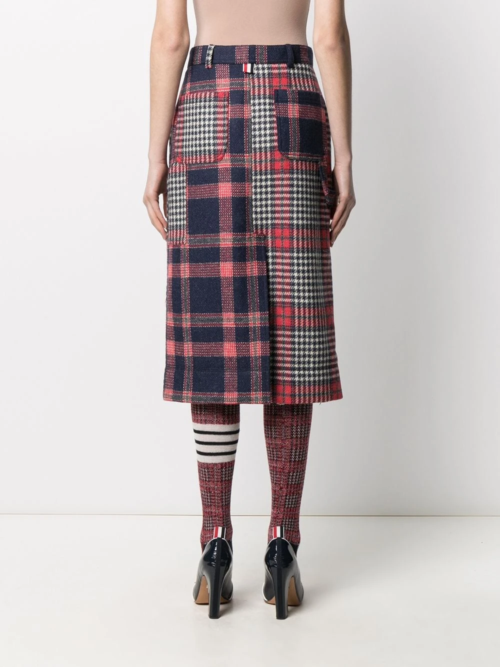 Buy βοΈ Thom Browne Multi panel design skirt high-waisted skirts of women π 4 Thom Browne multi-panel design skirt