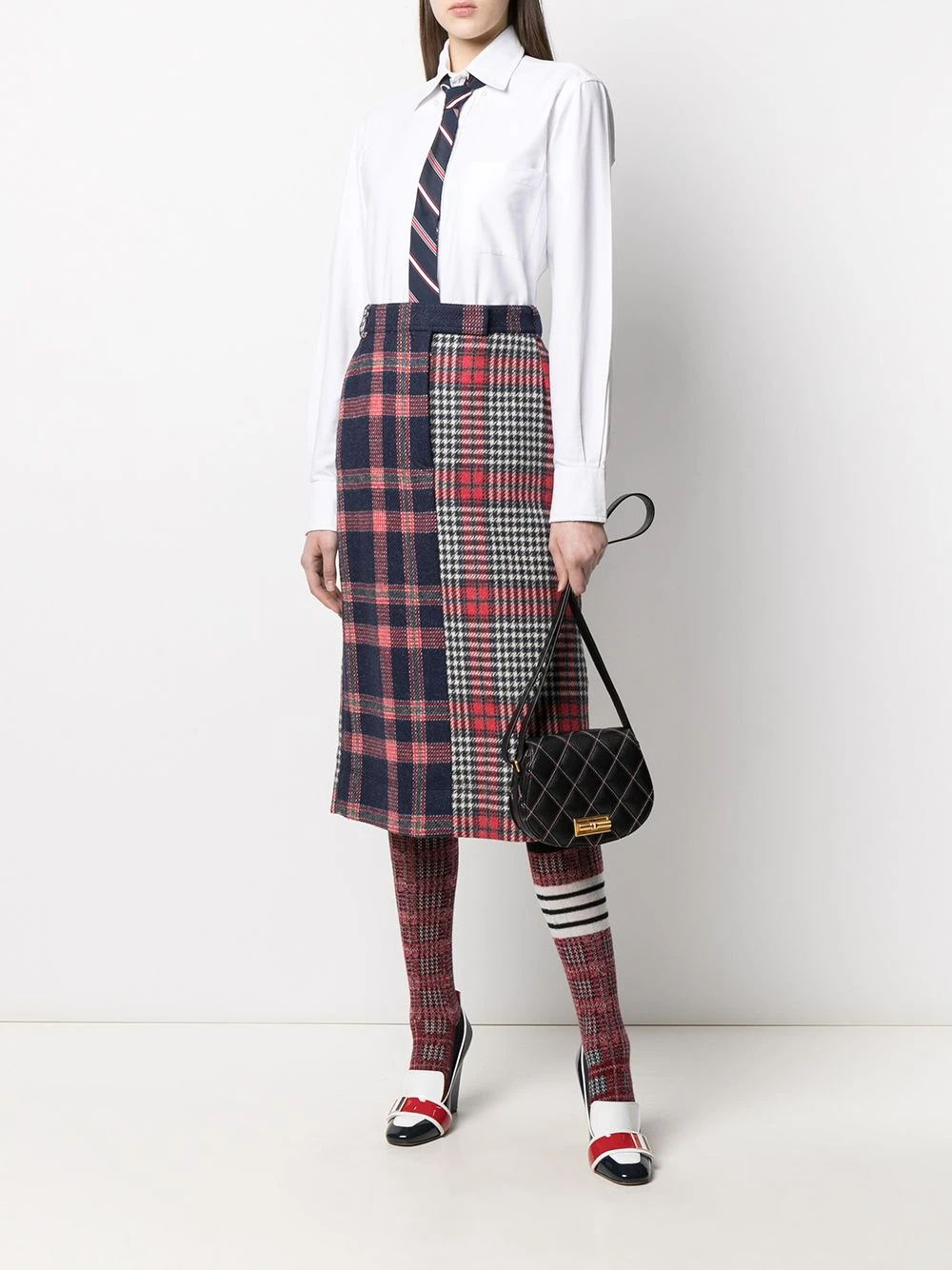 Buy βοΈ Thom Browne Multi panel design skirt high-waisted skirts of women π 2 Thom Browne multi-panel design skirt