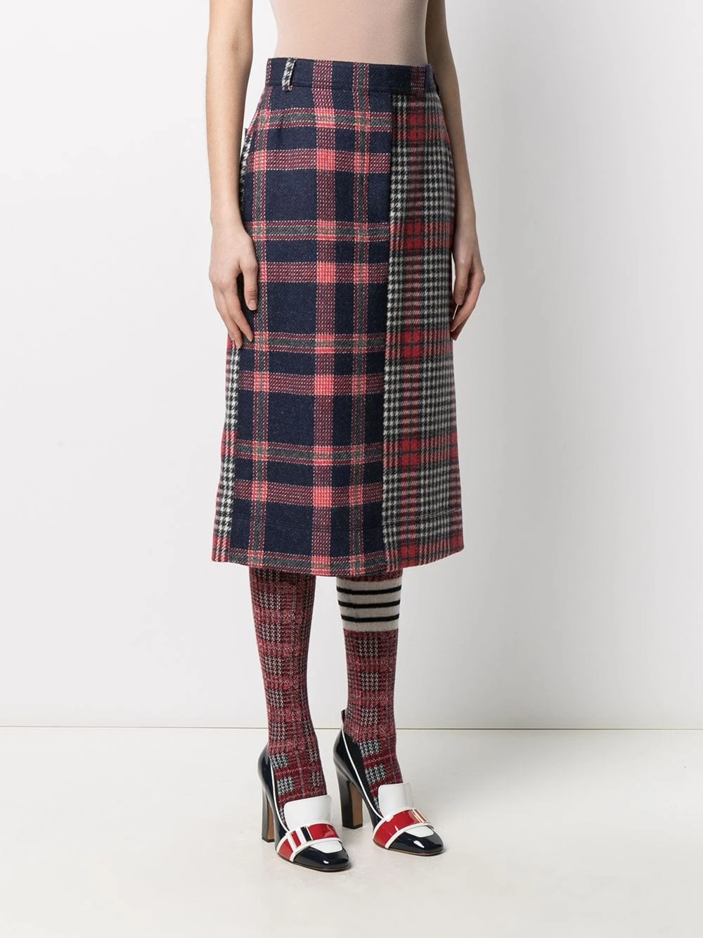 Buy βοΈ Thom Browne Multi panel design skirt high-waisted skirts of women π 3 Thom Browne multi-panel design skirt