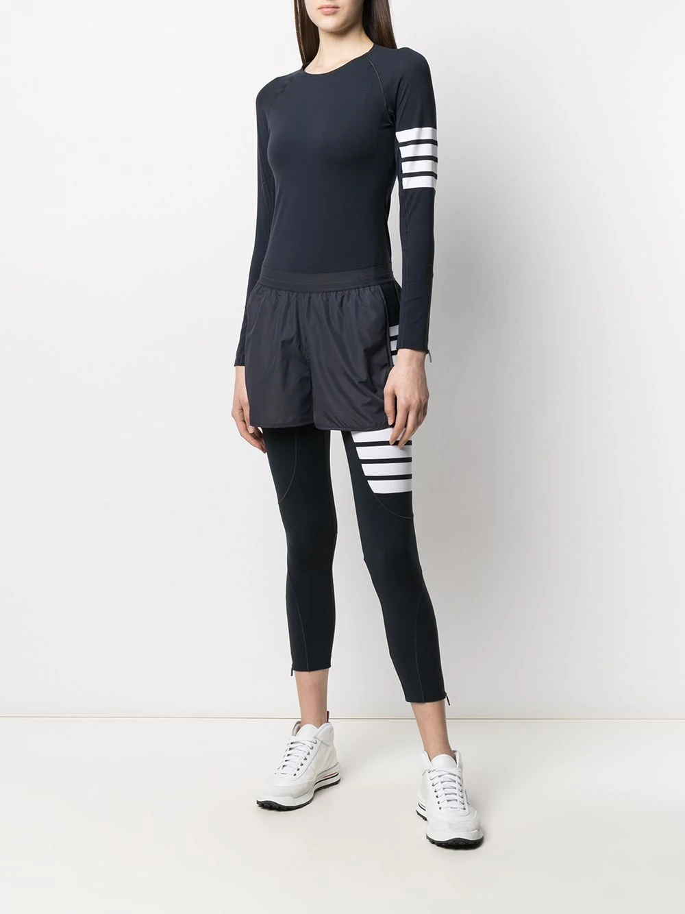 Hot Sale π Thom Browne 4 Bar compression leggings of women β¨ 2 Thom Browne 4-Bar compression leggings