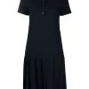 Thom Browne tri-stripe trim polo shirt dress