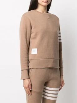 Cheap π Thom Browne Long sleeve 4 Bar stripe sweatshirt sweaters of women β€οΈ 7 Thom Browne long-sleeve 4-Bar stripe sweatshirt