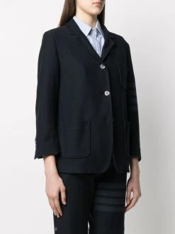 Thom Browne 4-Bar stripe twill sack jacket