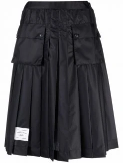 Thom Browne cargo-pocket pleated midi skirt