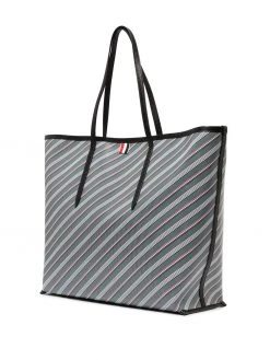 Thom Browne monogram-print tote bag