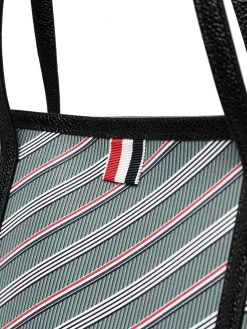 Thom Browne monogram-print tote bag