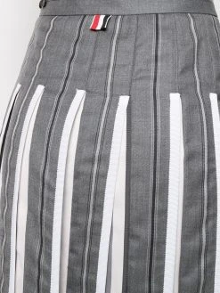 Thom Browne back pleated wool skirt