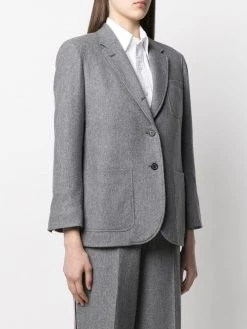 Thom Browne RWB-stripe single-breasted blazer