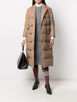 Thom Browne 4-Bar padded double-breasted coat