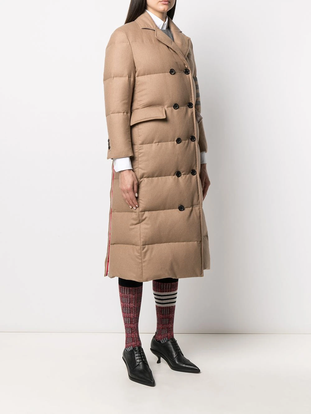Budget β€οΈ Thom Browne 4 Bar padded double breasted coat double breasted & peacoats of women π 3 Thom Browne 4-Bar padded double-breasted coat