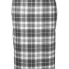 Thom Browne high-waist check midi skirt