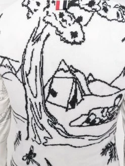 Thom Browne patterned intarsia-knit sweater vest